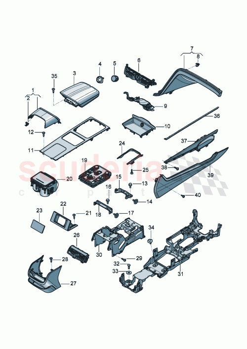 Part Diagram for Bentley 3SE 863 236 A