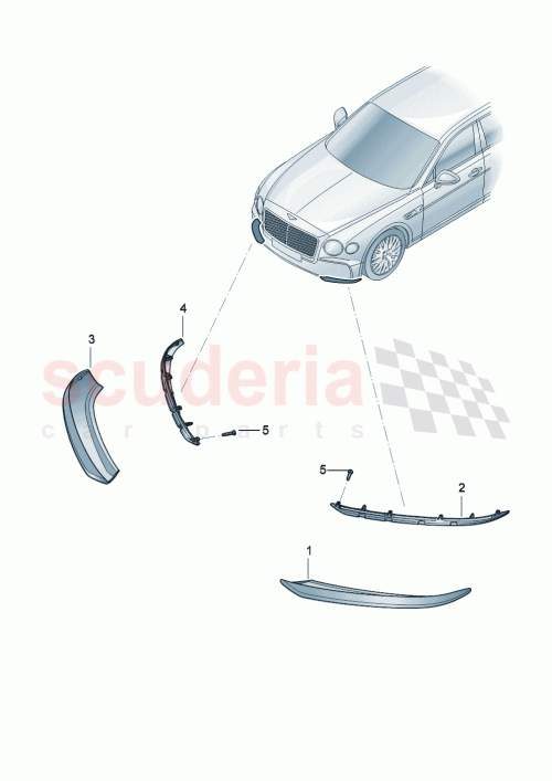 Part Diagram for Bentley 3SE 805 903 A