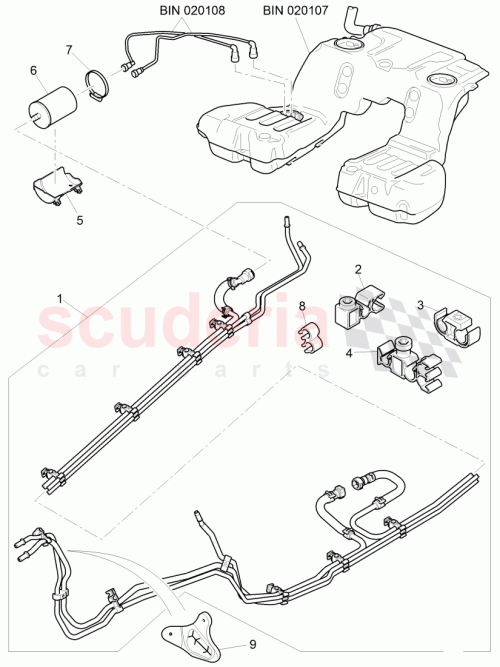 Part Diagram for Bentley 8K0201449L