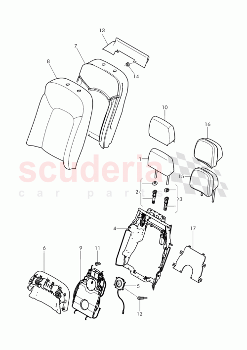 Part Diagram for Bentley 3Y5 885 175 AB
