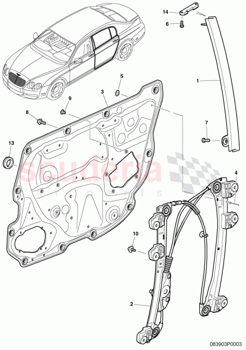 Part Diagram for Bentley 3W5839752G