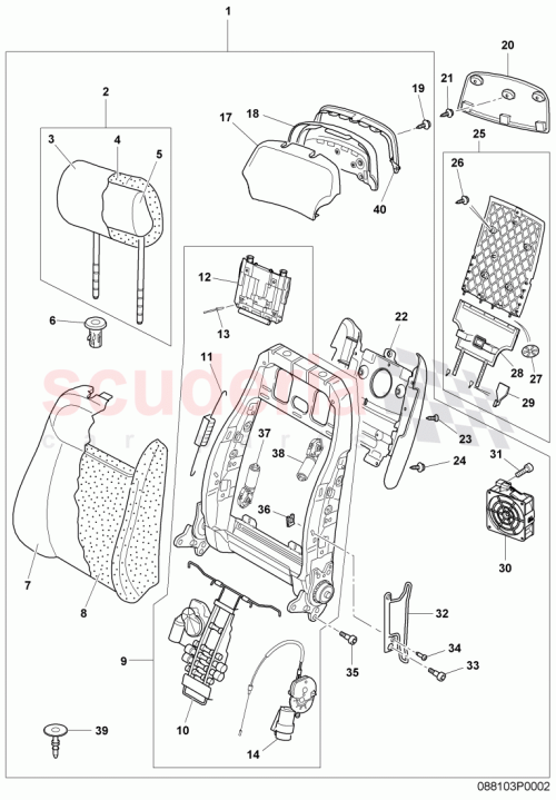 Part Diagram for Bentley 3W5881789J