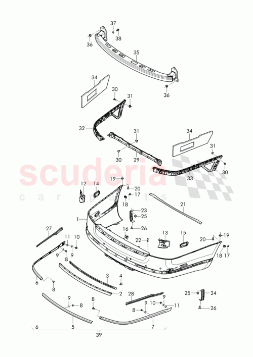 Part Diagram for Bentley 3Y5 807 417 AE