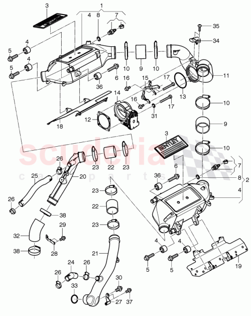 Part Diagram for Bentley 07V 145 770 B