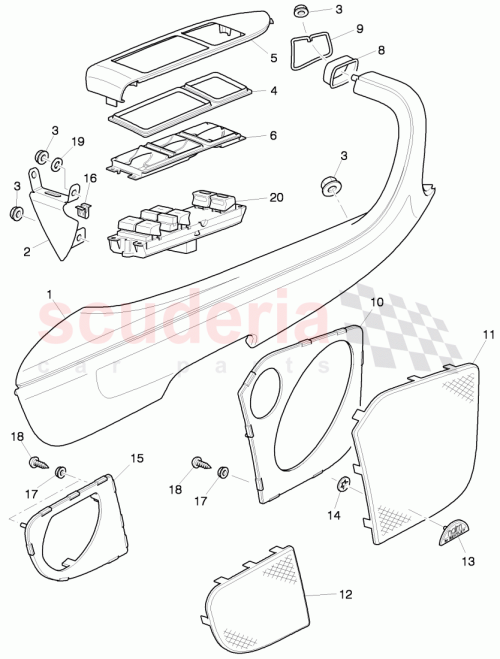 Part Diagram for Bentley 3W2 867 110 G