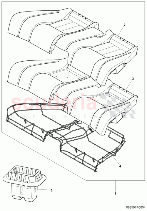 Part Diagram for Bentley 3W7885405A