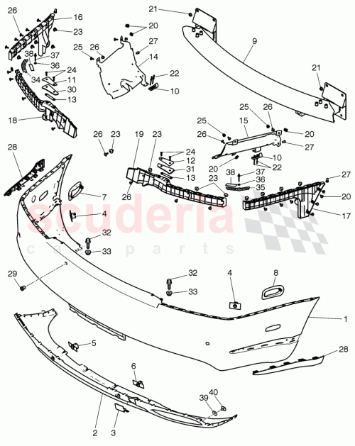 Part Diagram for Bentley 3W3807485