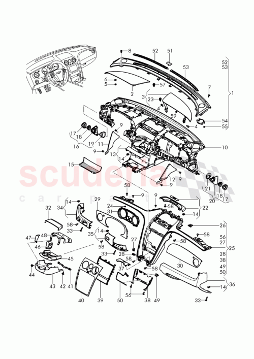 Part Diagram for Bentley 3W2857377ADT9
