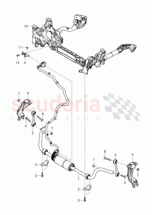 Part Diagram for Bentley 4M0 407 555 B