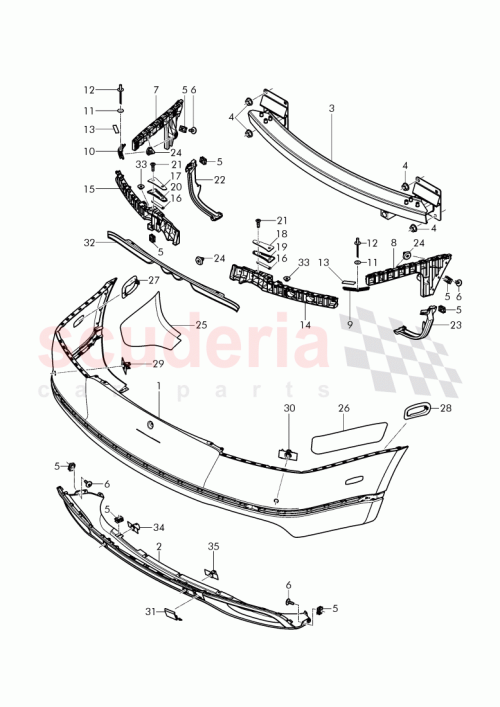 Part Diagram for Bentley 3W3 807 417 BN