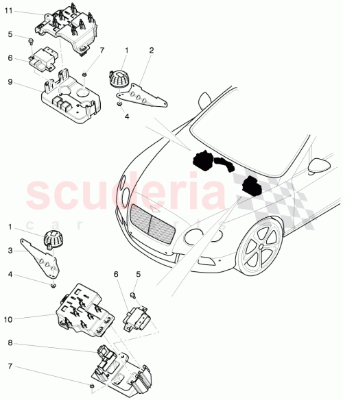 Part Diagram for Bentley 3W0 907 159 B