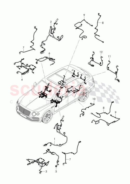 Part Diagram for Bentley 4M0 971 392 A