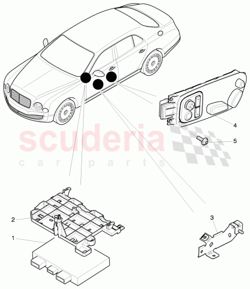 Part Diagram for Bentley 4H0959760F