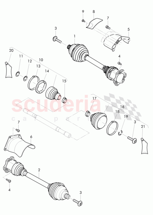 Part Diagram for Bentley 3W0 407 722 E