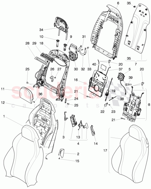 Part Diagram for Bentley 3W7 881 805 E