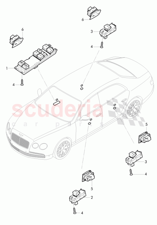 Part Diagram for Bentley 3Y0962125B