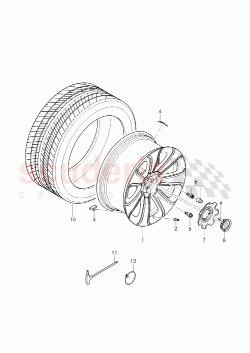 Part Diagram for Bentley 36A 601 025 AD