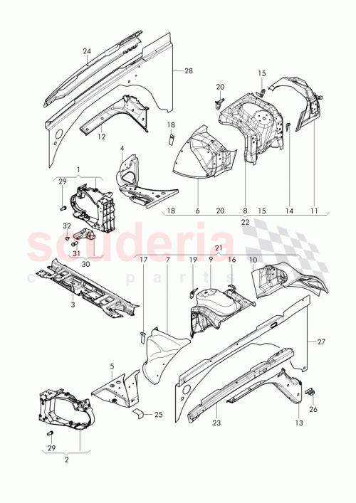 Part Diagram for Bentley 3Y0 802 668 C
