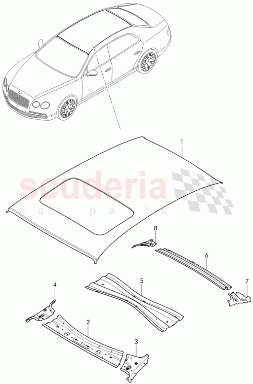 Part Diagram for Bentley 4W0 817 101
