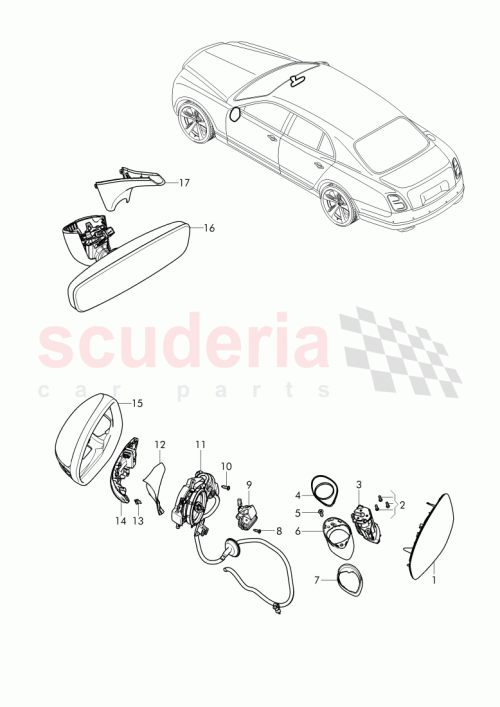 Part Diagram for Bentley 3Y0 857 594 D
