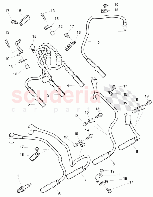 Part Diagram for Bentley 07V 905 600 A