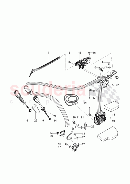 Part Diagram for Bentley 3W7868359A