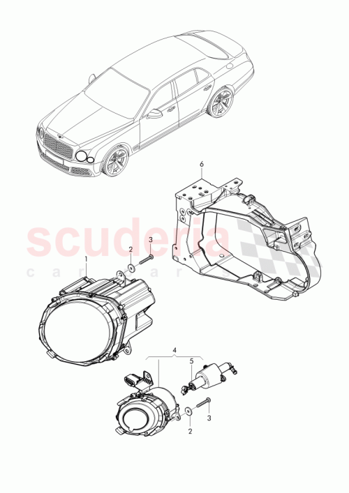 Part Diagram for Bentley 3Y1 941 017 Q