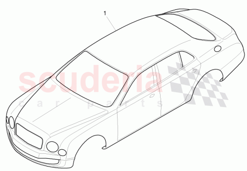 Part Diagram for Bentley 3Y5 800 401 N