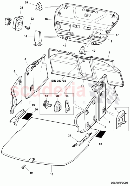 Part Diagram for Bentley 3W8 867 714 C