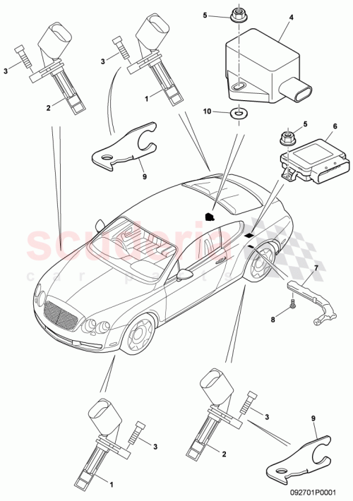 Part Diagram for Bentley N90859903