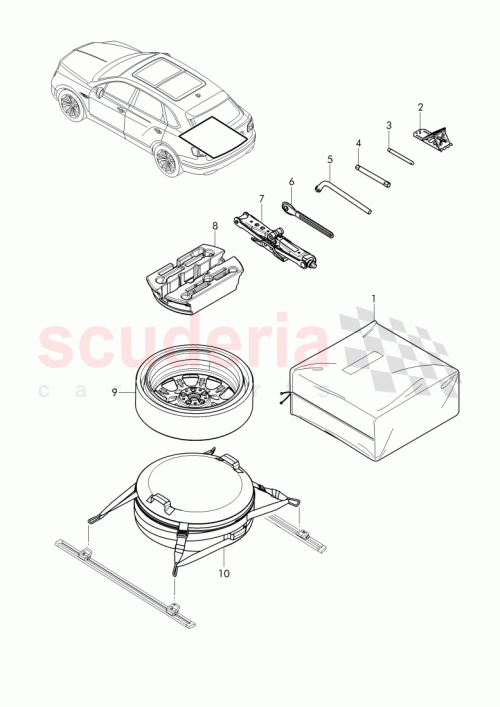 Part Diagram for Bentley 36A 011 032