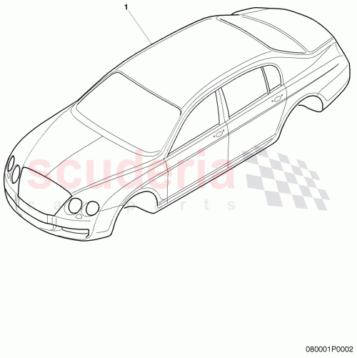Part Diagram for Bentley 3W5800411S