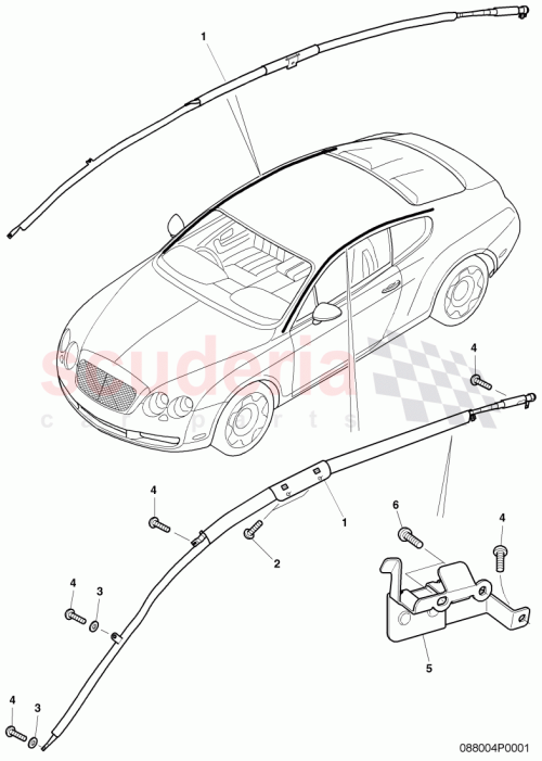 Part Diagram for Bentley N10623501