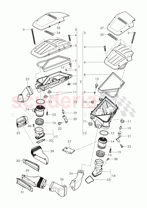 Part Diagram for Bentley 3W0 129 654 K
