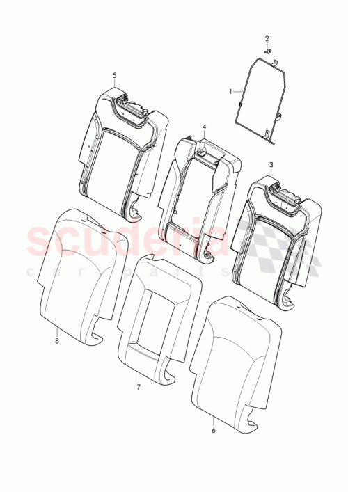 Part Diagram for Bentley 36A 886 756 C