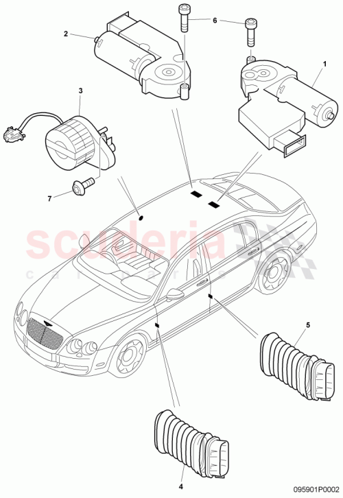 Part Diagram for Bentley 3D5877721
