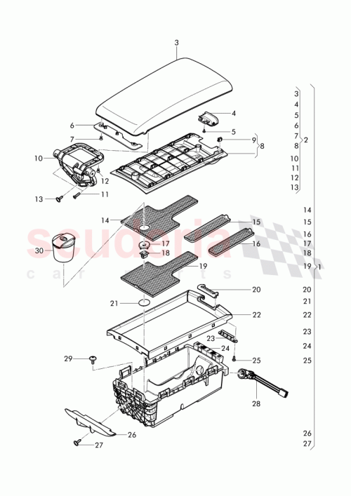 Part Diagram for Bentley 3W0864170