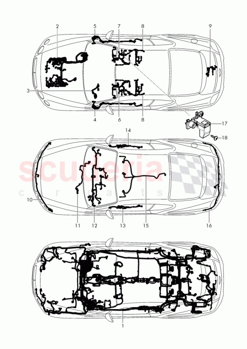 Part Diagram for Bentley 3W8 971 020 DE