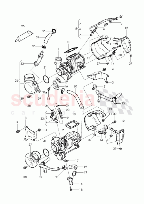 Part Diagram for Bentley 07V 145 778