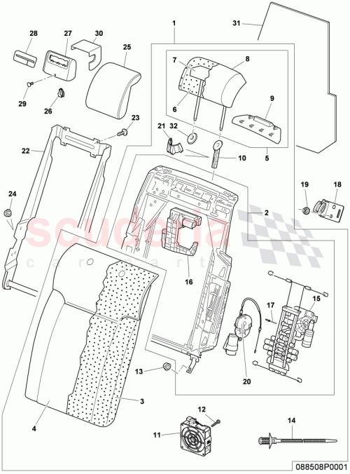 Part Diagram for Bentley 3W5857557A