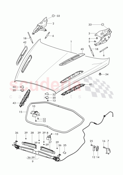 Part Diagram for Bentley 3W8 807 946 A