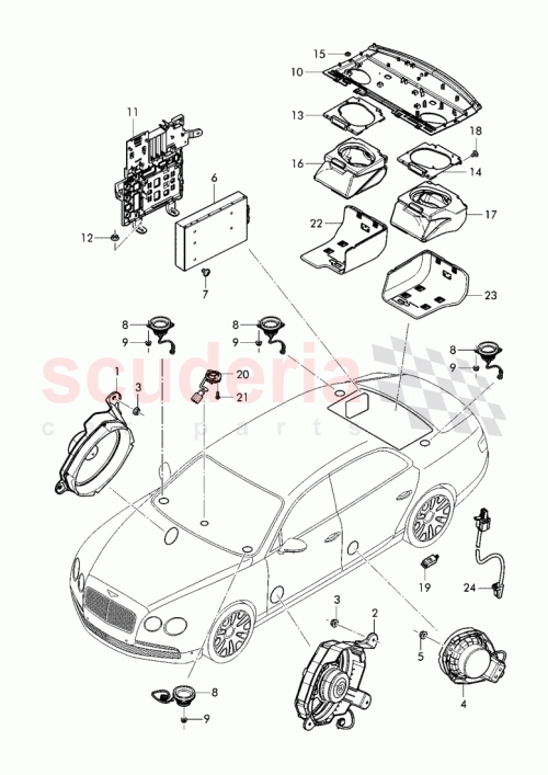 Part Diagram for Bentley 4W0 035 826