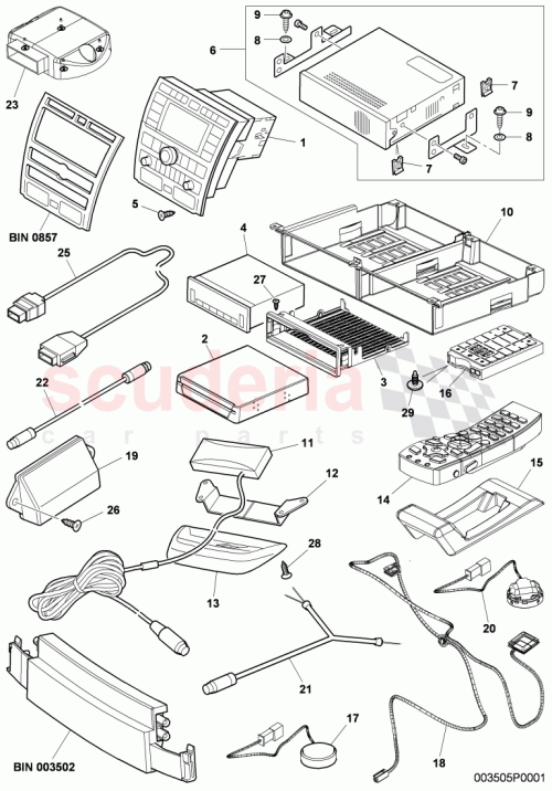 Part Diagram for Bentley 3D0 035 545