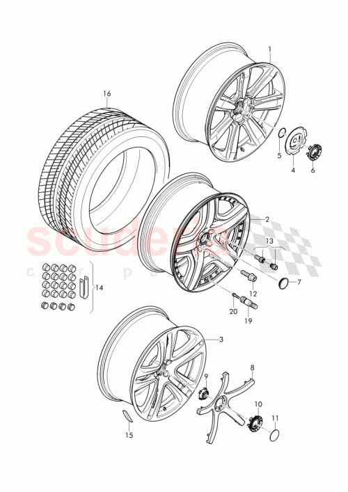 Part Diagram for Bentley 3W0601025CS