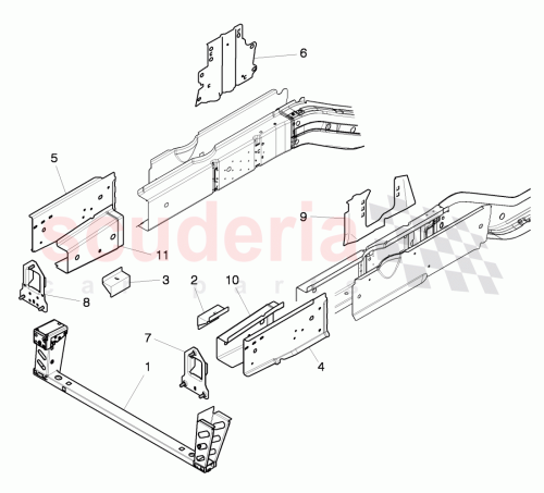 Part Diagram for Bentley 3Y0805677