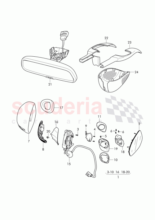 Part Diagram for Bentley 3W1 857 410 B