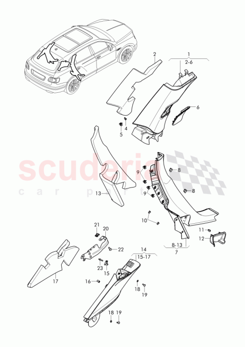 Part Diagram for Bentley 36A 867 198 A
