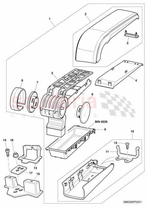 Part Diagram for Bentley 3W0864569A