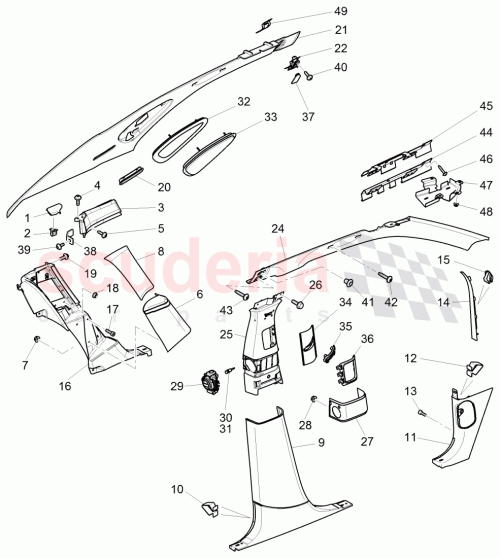 Part Diagram for Bentley 3Y5819749