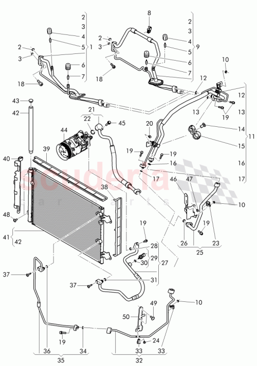 Part Diagram for Bentley 3D0820855A